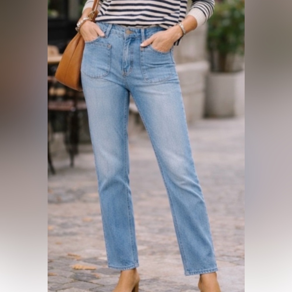 ba&sh Light Blue Straight-Leg Jeans